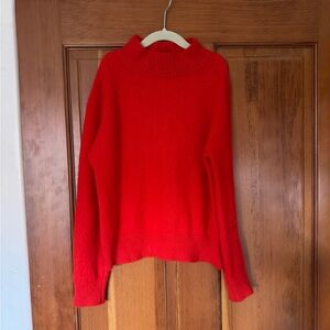Cozy Red Cashmere Women's Sweater